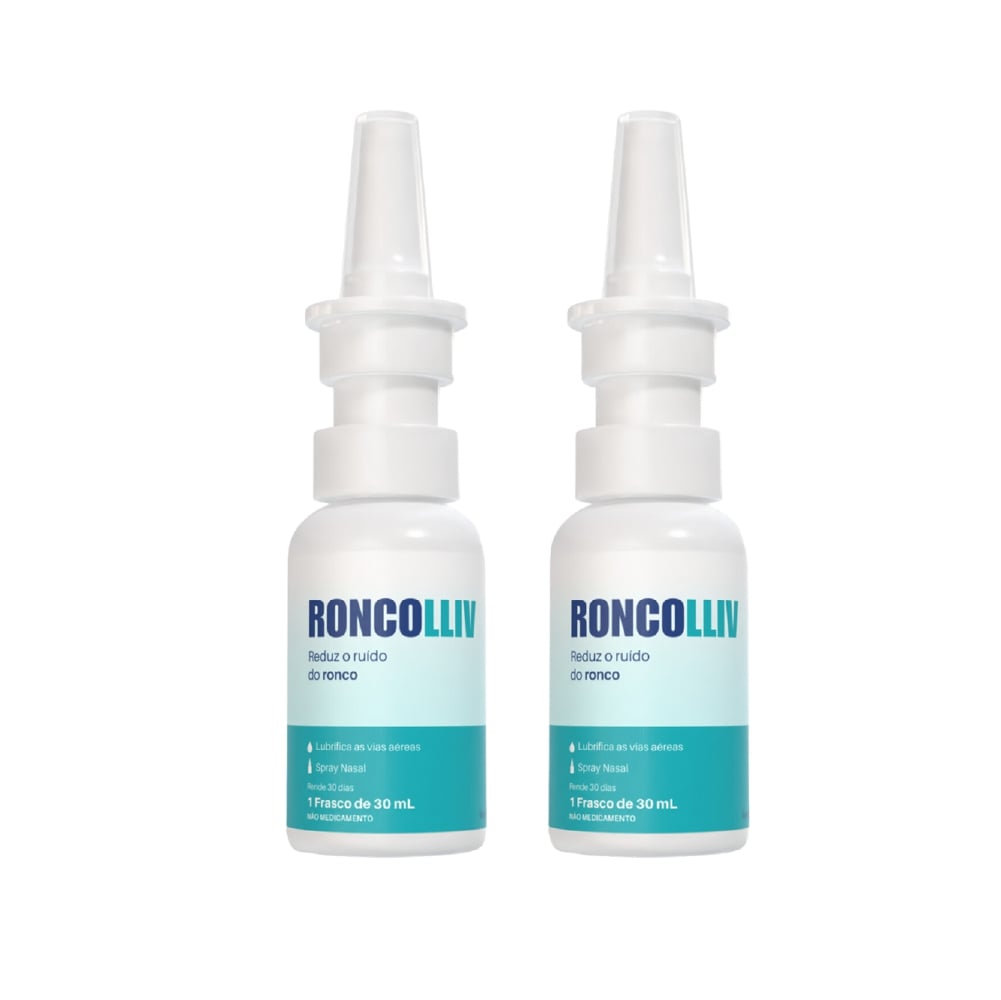 Roncolliv - Spray Nasal que reduz o ruído do Ronco 2un